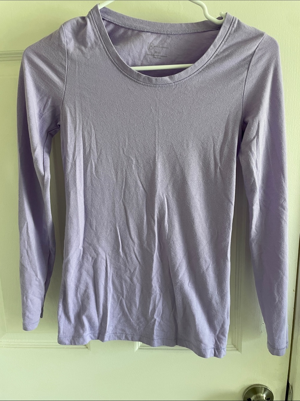 Lilac Long Sleeve Crewneck Top XS
